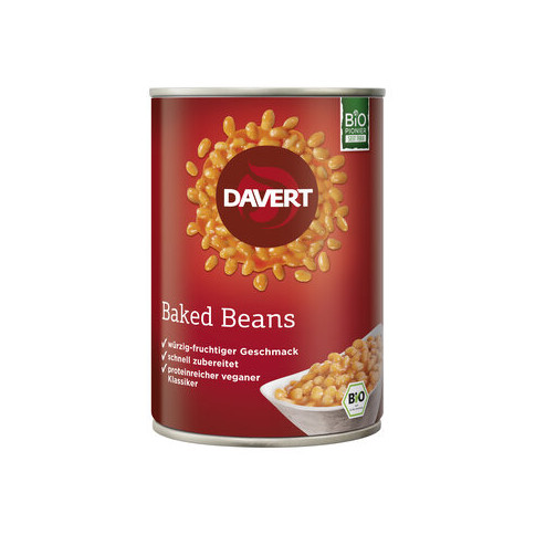 Baked Beans von Davert | Bio, vegan, laktosefrei | Konser...