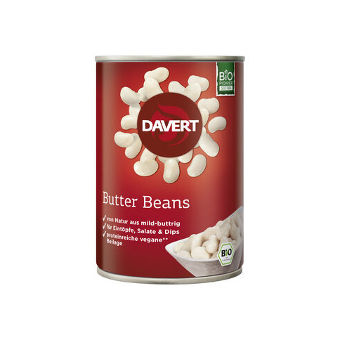 Butter Beans von Davert | Bio, vegan, laktosefrei | Konse...