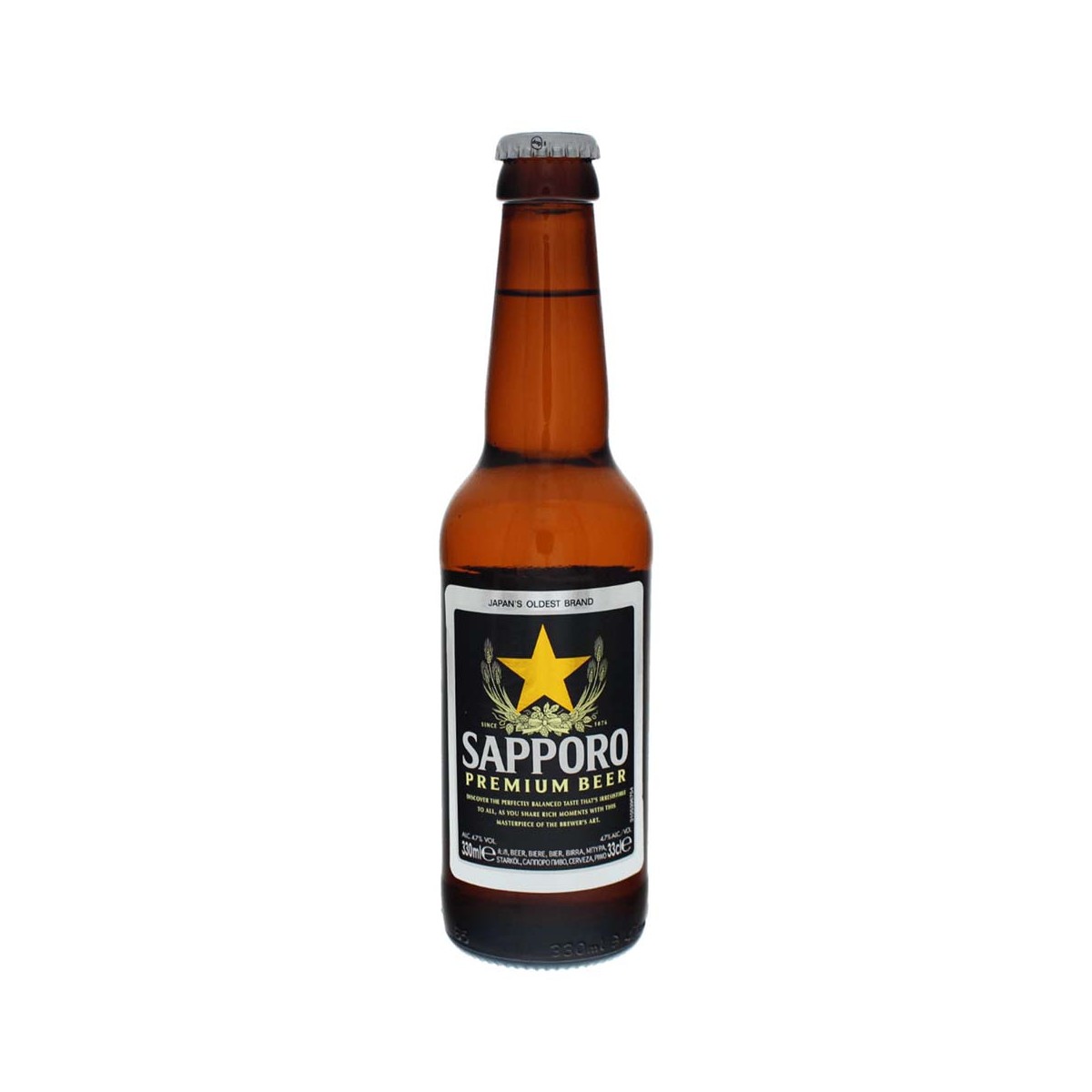 Bier 4,7% Alc. - Plato 10,6 SAPPORO Getränke online günstig kaufen im Shop für B2B Kunden