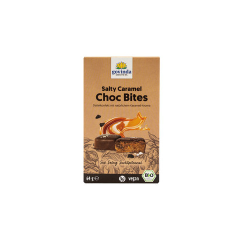 SaltyCaramelChocBites Dattelkonfekt von Govinda | Bio, ve...