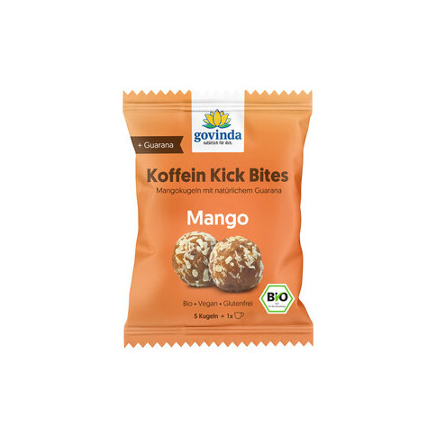 Koffein Kick Bites Mango von Govinda | Bio, vegan, laktos...