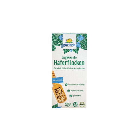 Haferflocken angekeimt von Govinda | Bio, vegan, laktosef...