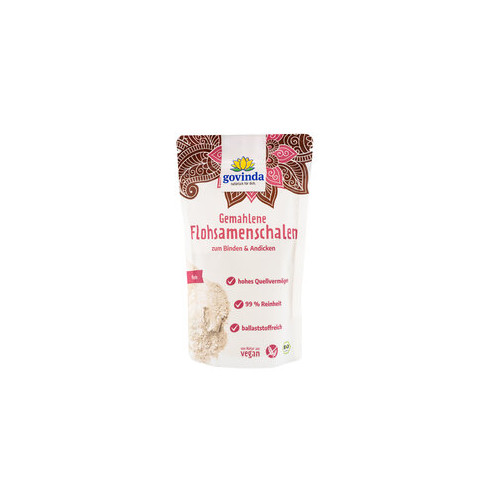 Gemahlene Flohsamenschalen von Govinda | Bio, vegan, lakt...