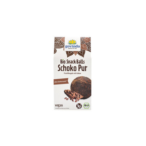 Snack Balls Schoko Pur von Govinda | Bio, vegan, laktosef...