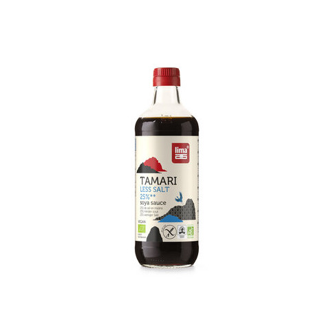 Tamari 25% weniger Salz Sojasauce von Lima | Bio, vegan...