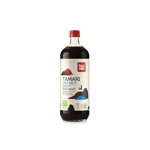 Tamari 25% weniger Salz Sojasauce von Lima | Bio, vegan...
