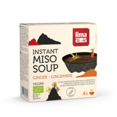 Miso Ingwer Suppe instant von Lima | Bio, vegan, laktosef...