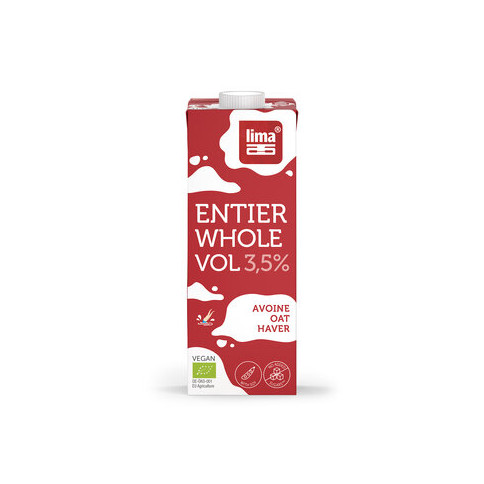 Haferdrink Entier Whole von Lima | Bio, vegan, laktosefre...