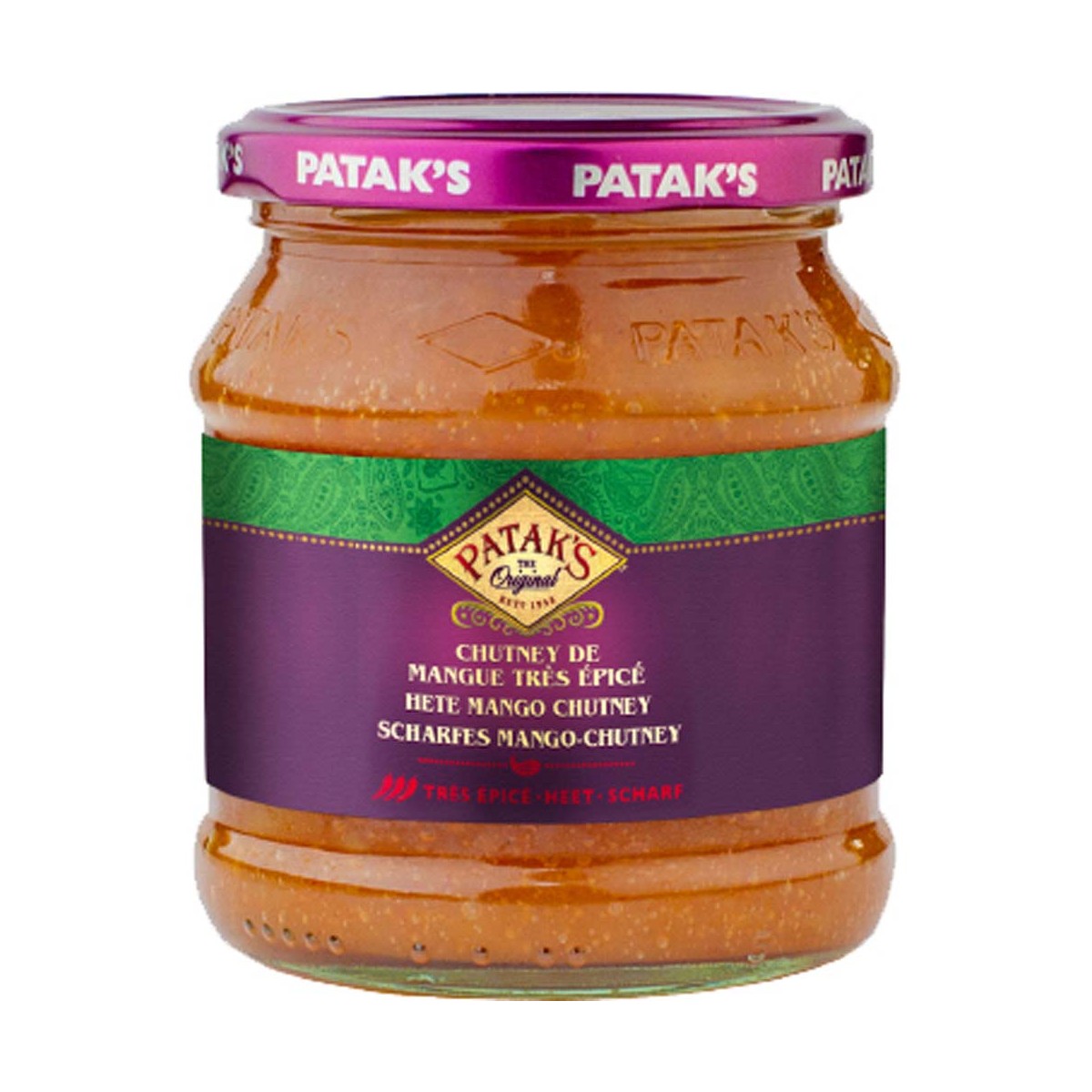 Scharfes Mango Chutney PATAK'S Kräuter Gewürze online günstig kaufen im Shop für B2B Kunden