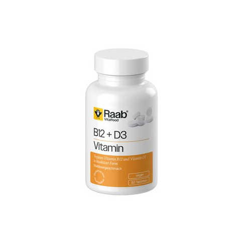 Vitamin B12 + D3 Lutschtabletten von Raab Vitalfood | veg...