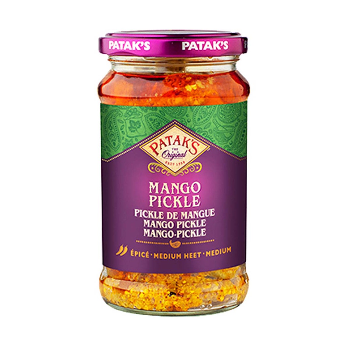 Mild Mango Pickle PATAK'S Kräuter Gewürze online günstig kaufen im Shop für B2B Kunden