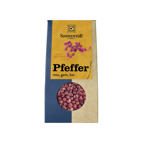 Pfeffer rosa, ganz, Tüte von Sonnentor | Bio, vegan, lakt...