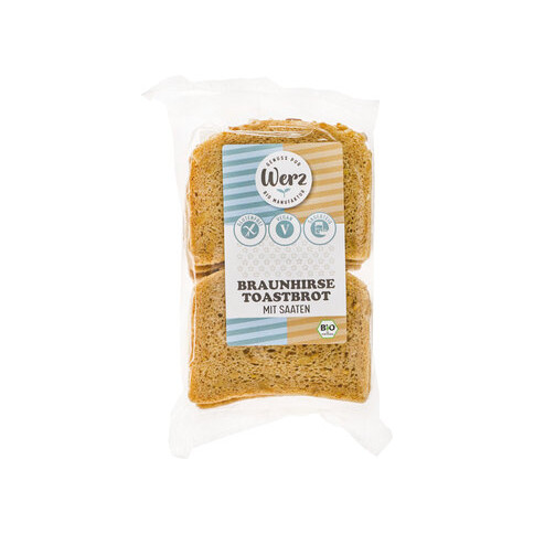 Braunhirse Toastbrot glutenfrei von Werz | Bio, vegan, gl...