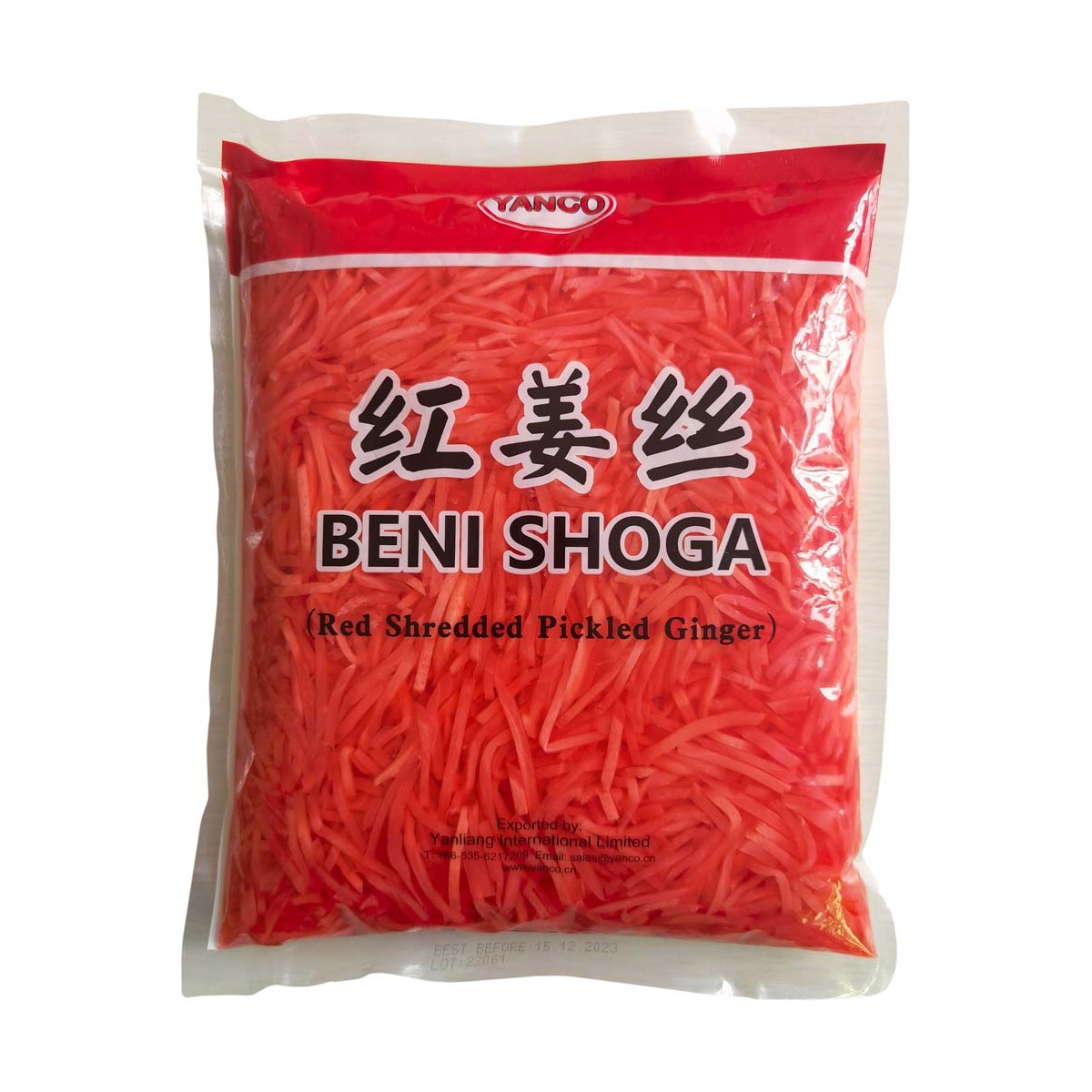 Rot Eingelegter Ingwer (Beni Shoga) YANCO Konserven & Fertiggerichte online günstig kaufen im Shop für B2B Kunden
