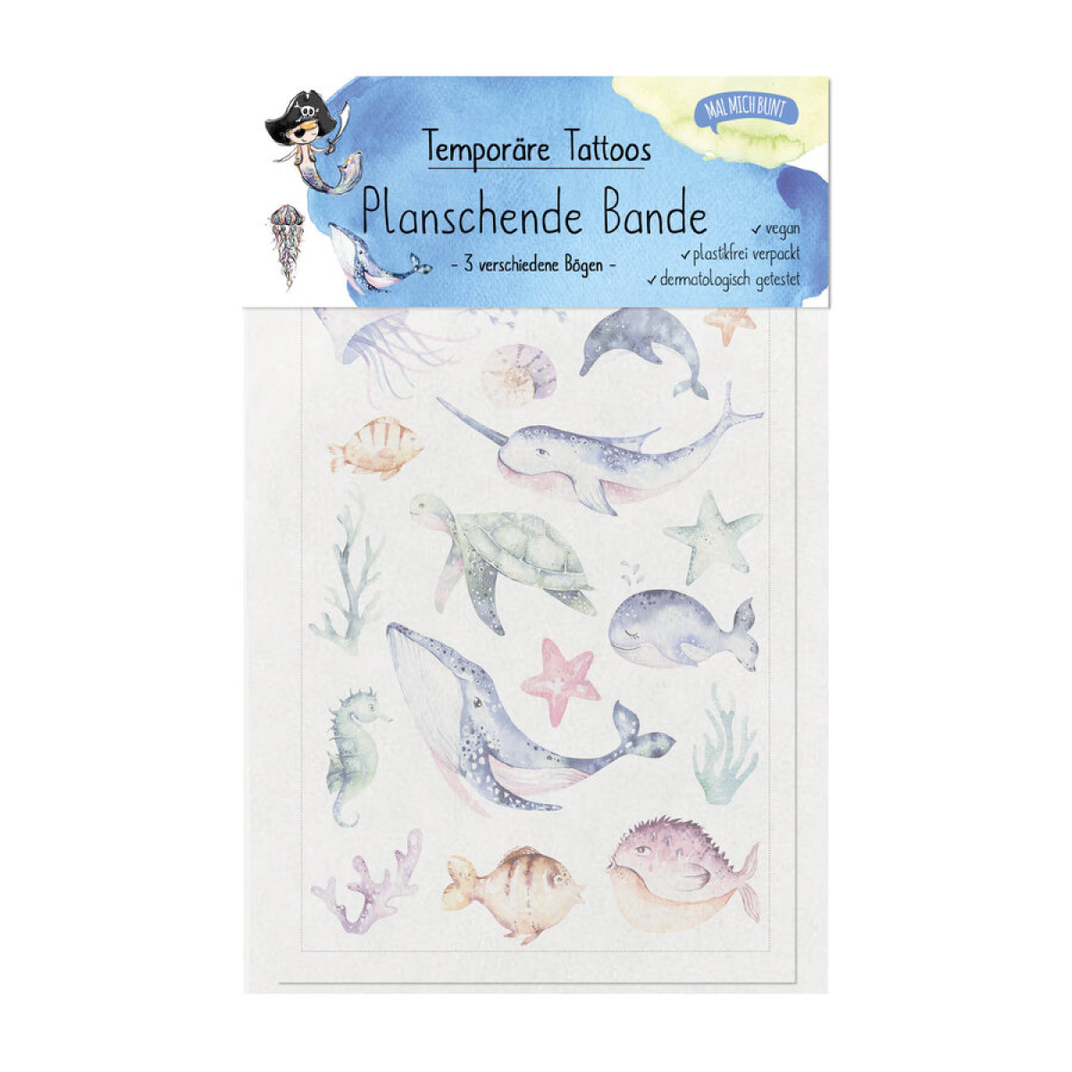 Kindertattoos Planschende Bande MMB von Mal mich bunt | H...