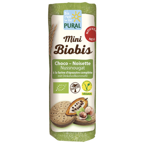 Mini Biobis Nussnougat Dinkel von Pural | Bio, vegan | Ke...