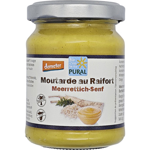 Meerrettich-Senf Demeter von Pural | Bio, vegan, laktosef...