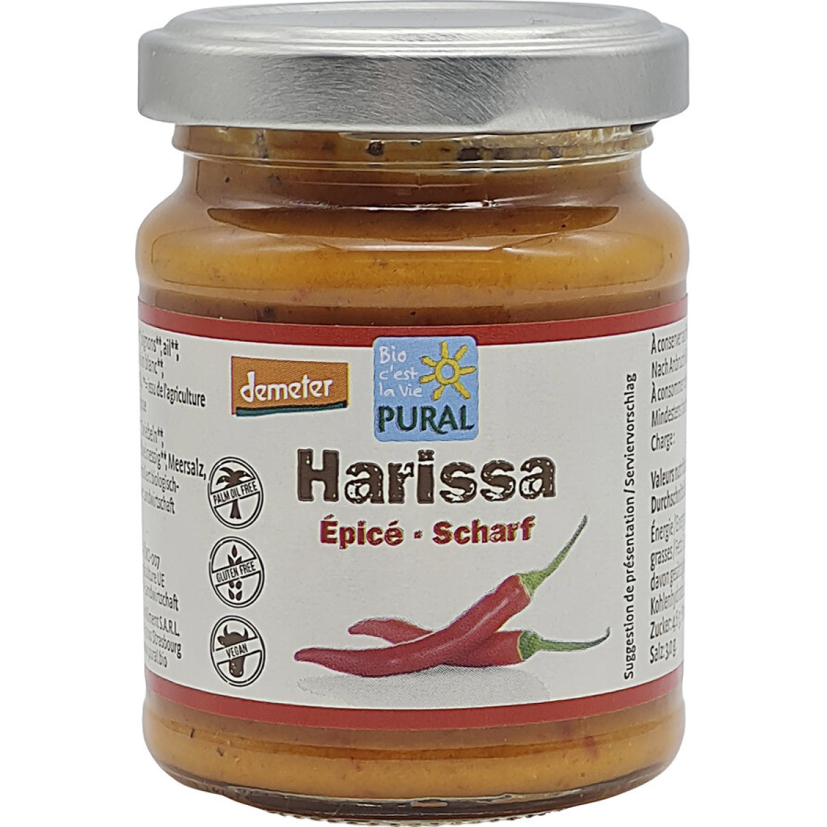 Harissa Scharf Demeter von Pural | Bio, vegan, laktosefre...