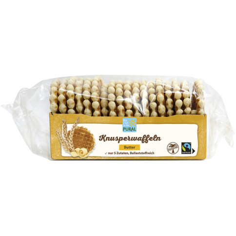 Knusperwaffeln mit Butter von Pural | Bio, Fairtrade | Ke...