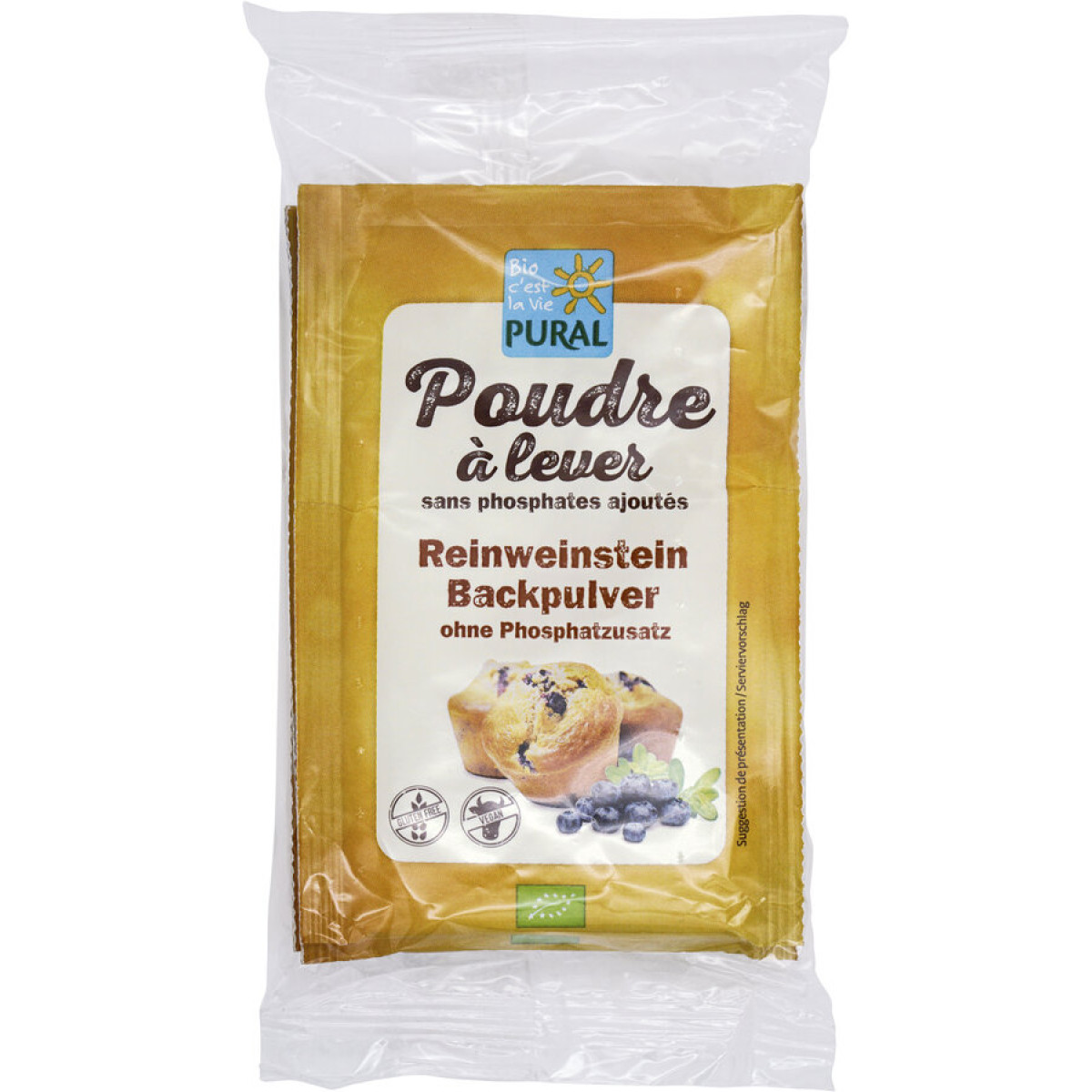 Reinweinstein Backpulver von Pural | Bio, vegan | Backzut...