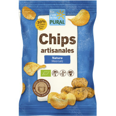 Chips Kartoffel Meersalz -30% Fett von Pural | Bio, vegan...