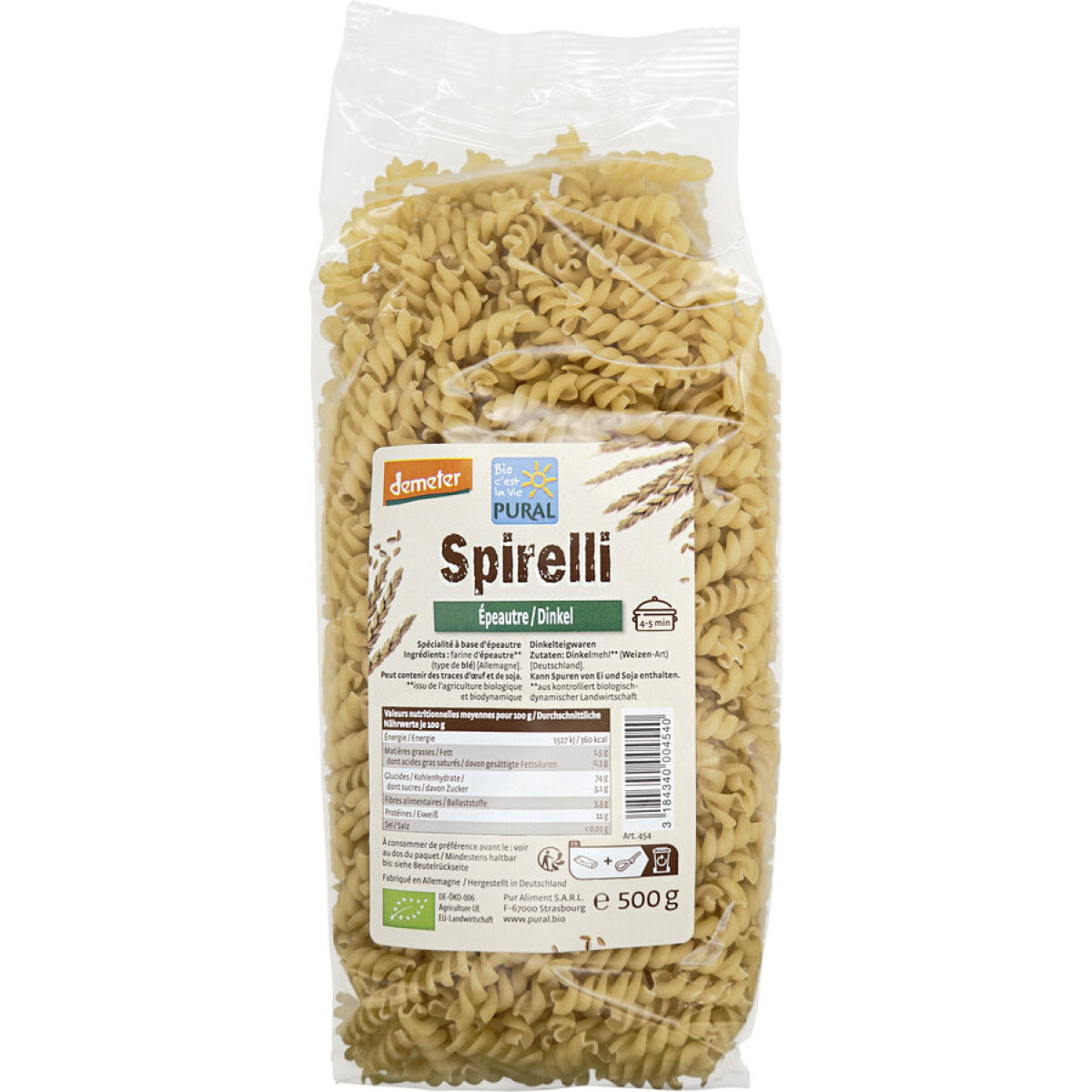 Spirelli-Dk Demeter von Pural | Bio, vegan, laktosefrei...