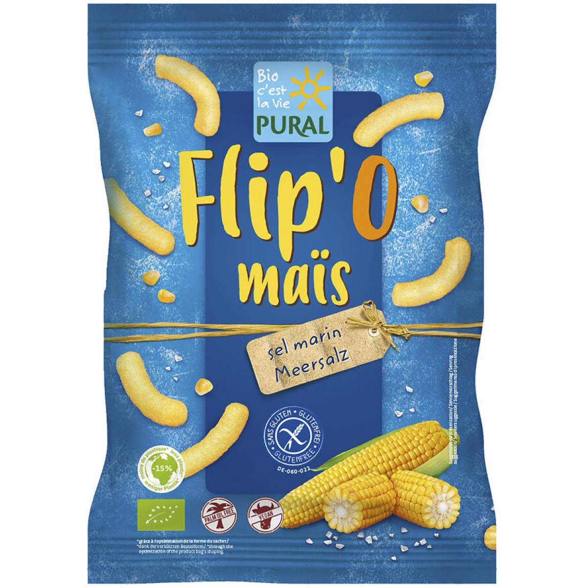 Flip' O maïs Meersalz von Pural | Bio, vegan, glutenfrei...