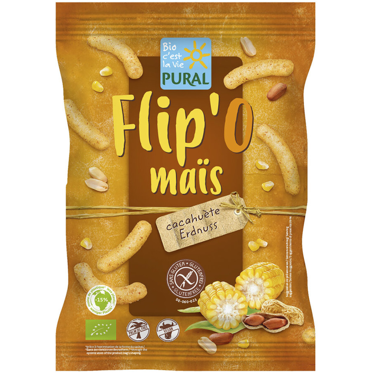 Flip' O maïs Erdnuss von Pural | Bio, vegan, glutenfrei...