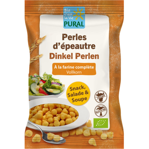 Vollkorn Dinkel Perlen von Pural | Bio, vegan, laktosefre...