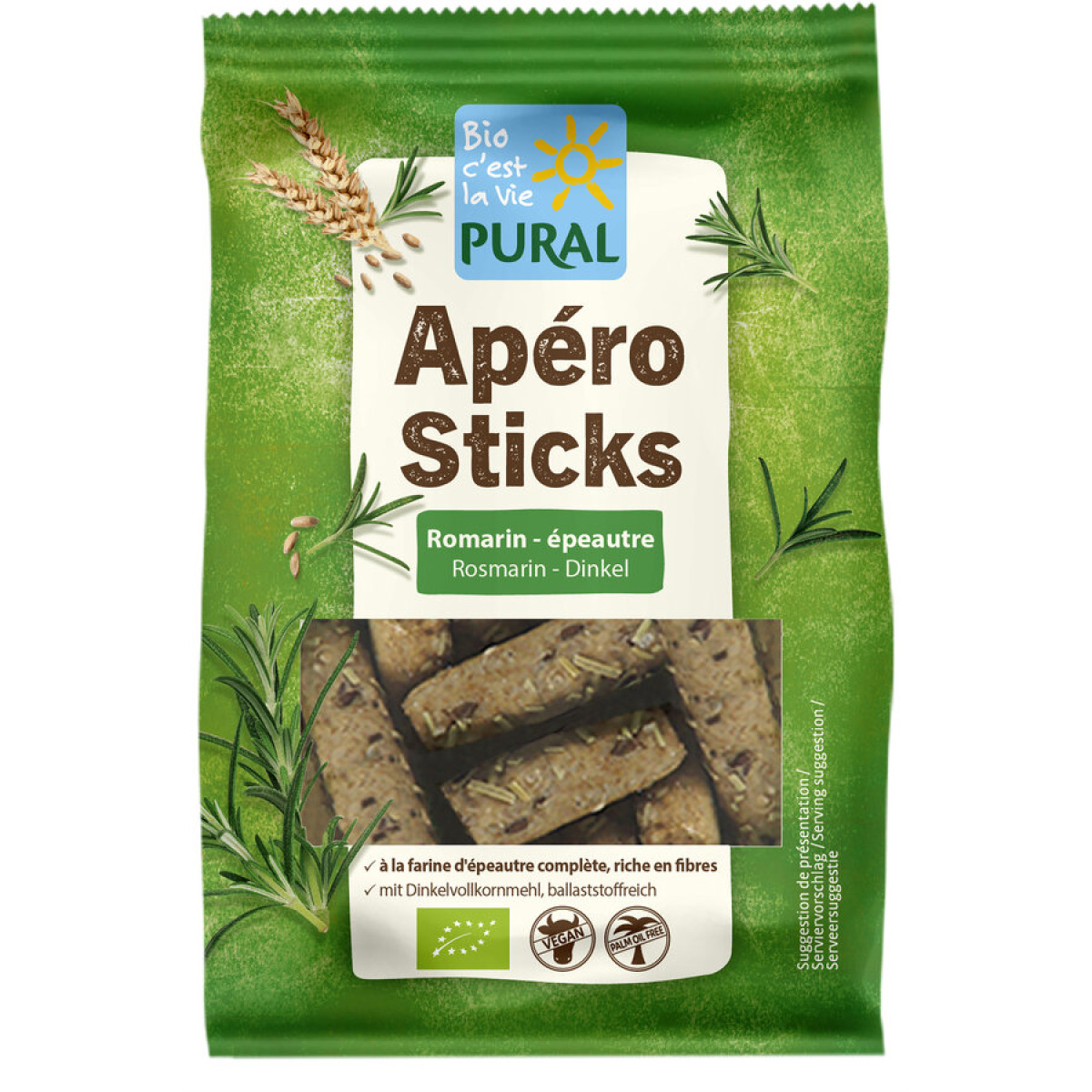 Apero Sticks Dk Rosmarin Meersalz von Pural | Bio, vegan...