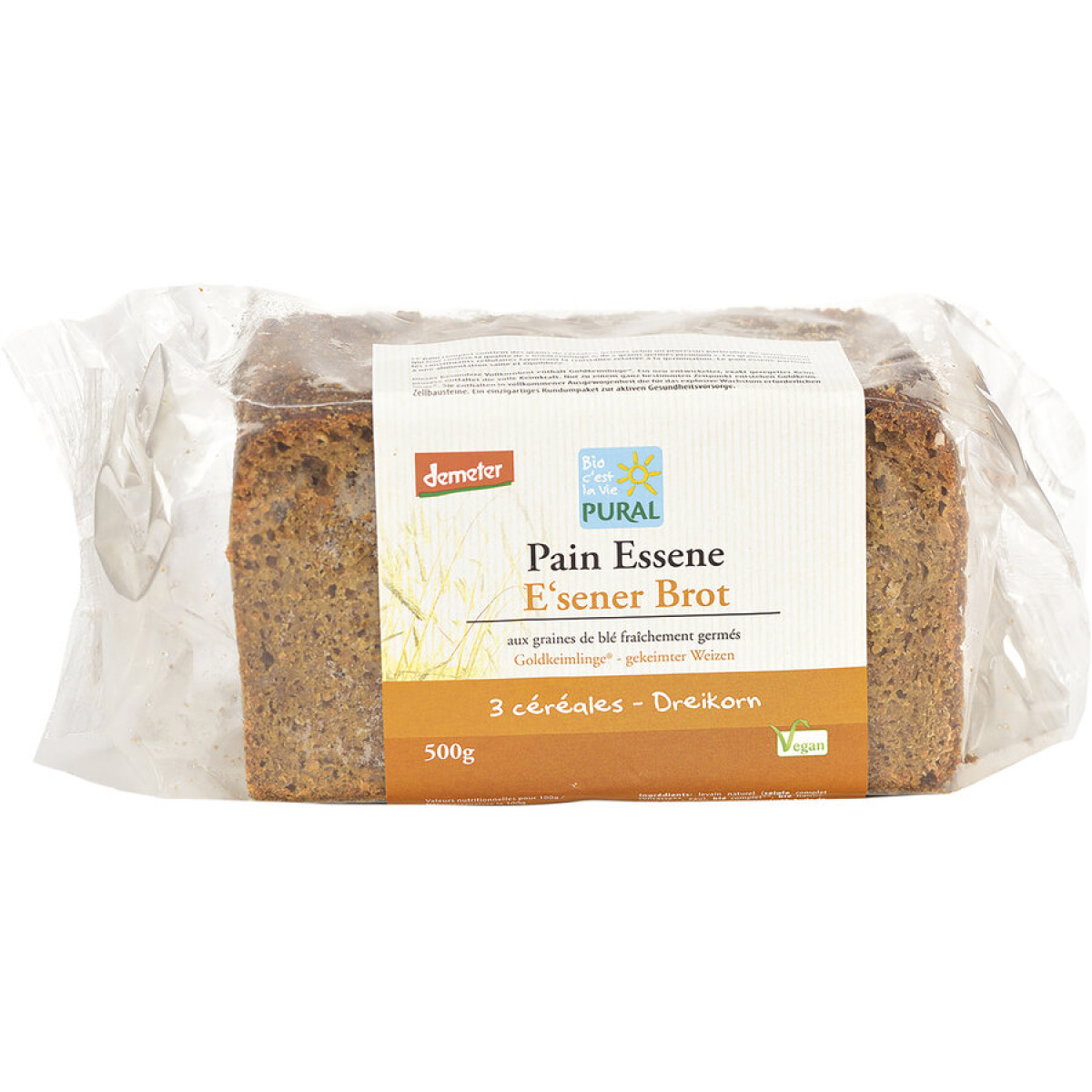 E'sener 3-Kornbrot demeter von Pural | Bio, vegan, Demete...