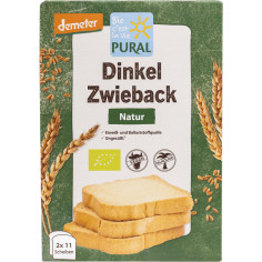 Zwieback Dinkel ungesüsst demeter von Pural | Bio, vegan...