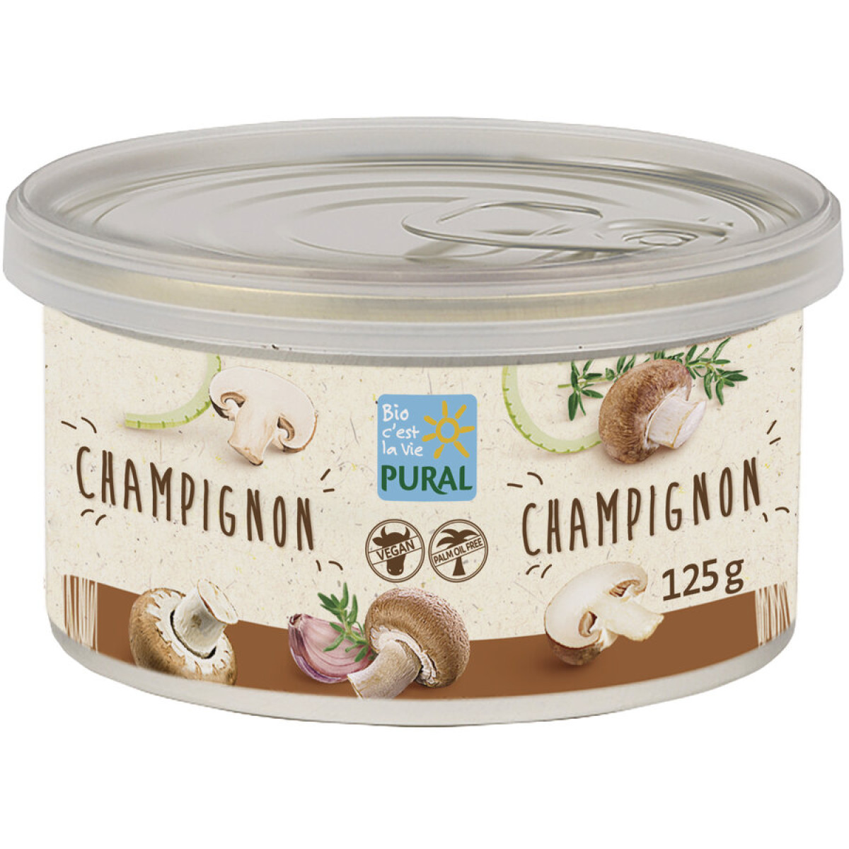 Aufstrich Champignons palmölfrei von Pural | Bio, vegan...