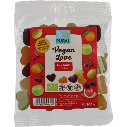 Vegan Love von Pural | Bio, vegan, laktosefrei | Fruchtgu...