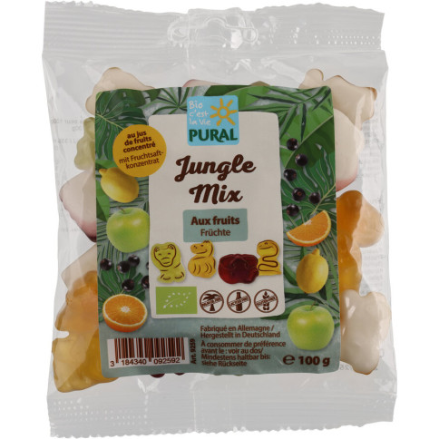 Jungle Mix von Pural | Bio, laktosefrei | Fruchtgummi onl...