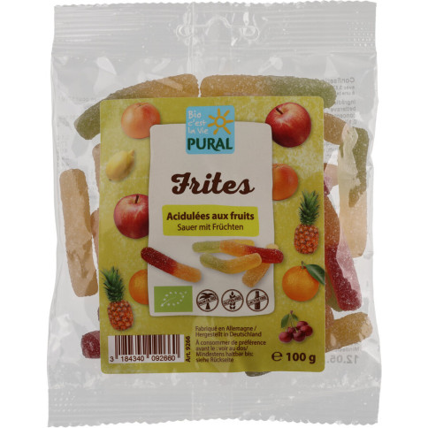 Frites sauer von Pural | Bio, laktosefrei | Fruchtgummi o...