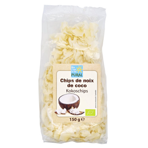 Kokos-Chips von Pural | Bio, vegan | Trockenfrüchte onlin...