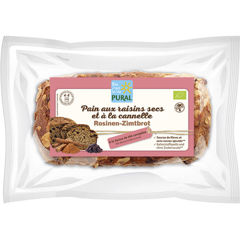 Rosinen-Zimt-Brot von Pural | Bio | Aufbackwaren online...