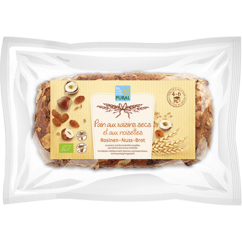 Rosinen-Nuss-Brot von Pural | Bio, vegan | Aufbackwaren o...