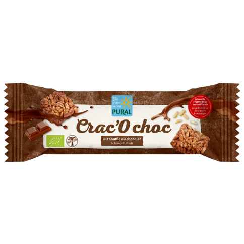 crac'O choc Reis VM-Schokolade von Pural | Bio | Reiswaff...