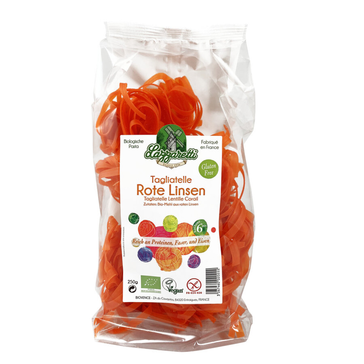 Tagliatelle Korallenlinsen Lazzaret von Lazzaretti | Bio...