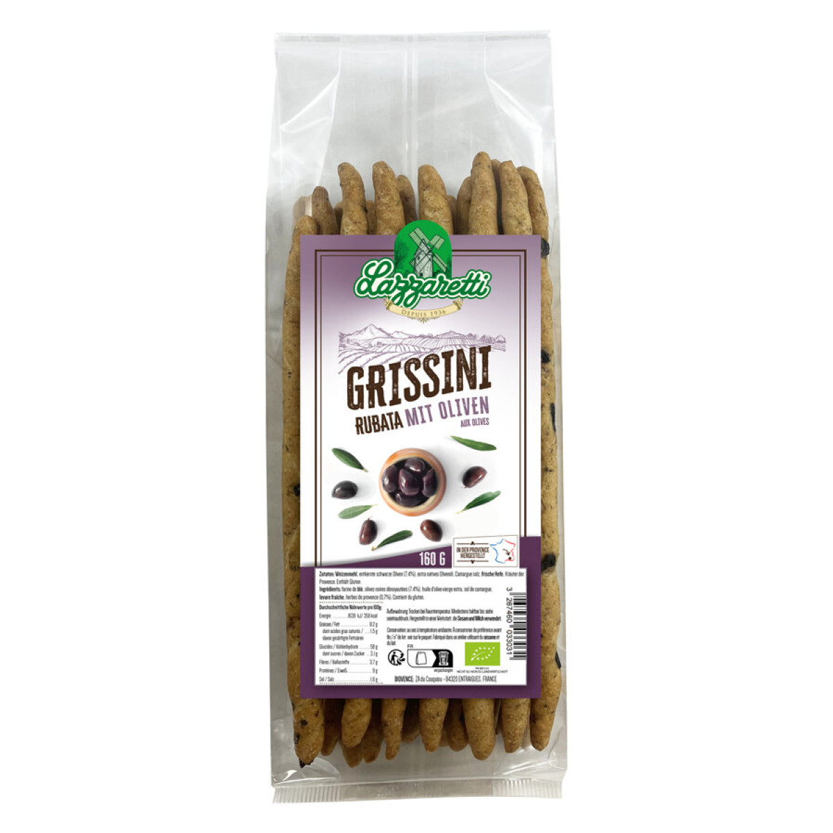 Grissini Rubatta Oliven Lazzaretti von Lazzaretti | Bio...