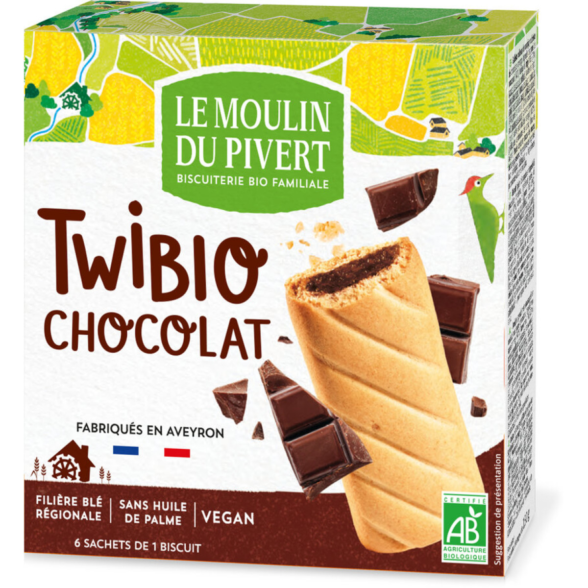 Twibio Keks m. Schokofüllung Pivert von Le Moulin du Pive...