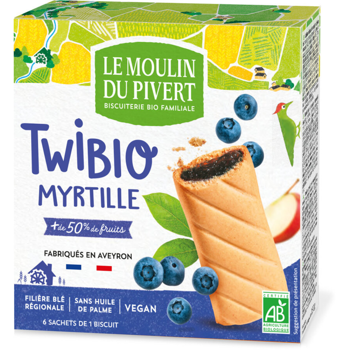 Twibio mit Heidelbeerefüllung von Le Moulin du Pivert | B...