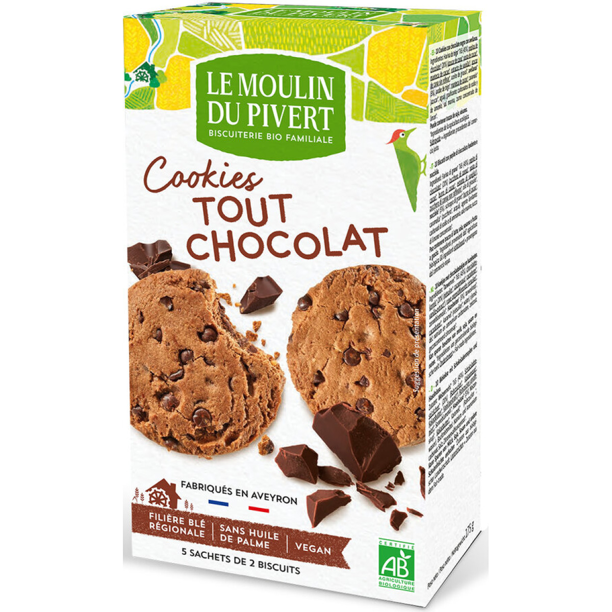 Cookies Tout Choco Pivert von Le Moulin du Pivert | Bio...