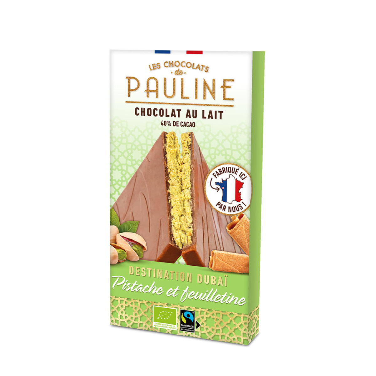 MilkChocolate filled Pist. Pauline von Les Chocolats de P...
