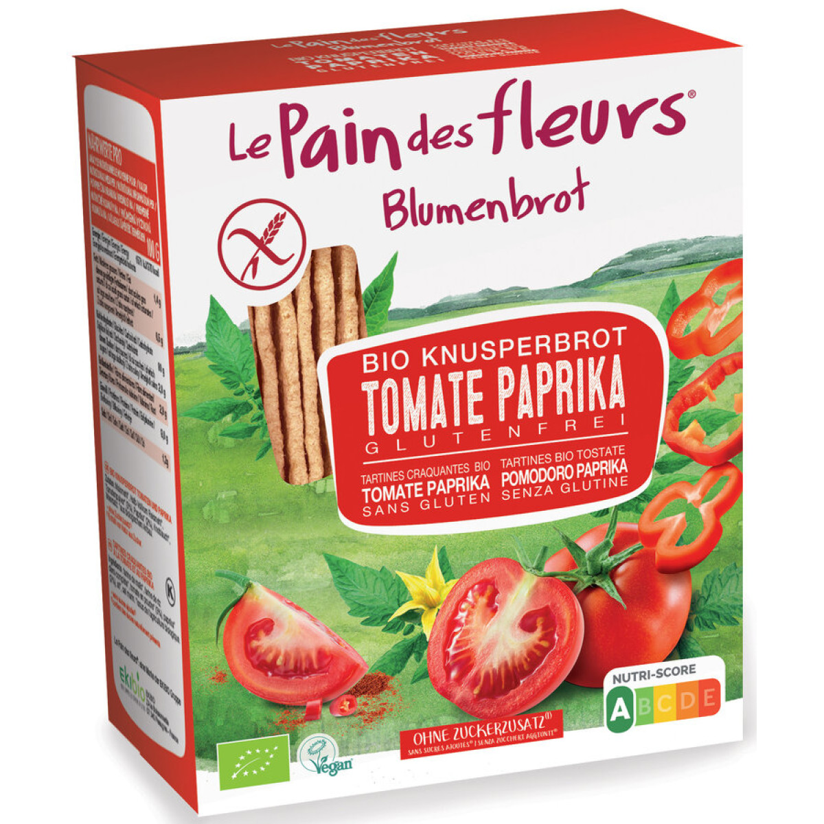 Knusperbrot Tomate Paprika von Le Pain des Fleurs | Bio...