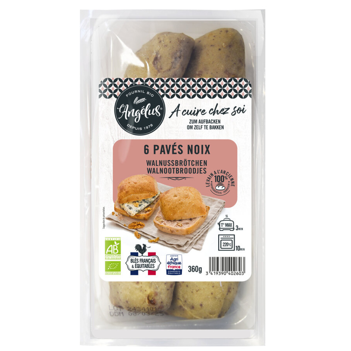 Walnussbrötchen L'Angelus von L'Angelus | Bio, vegan | Au...
