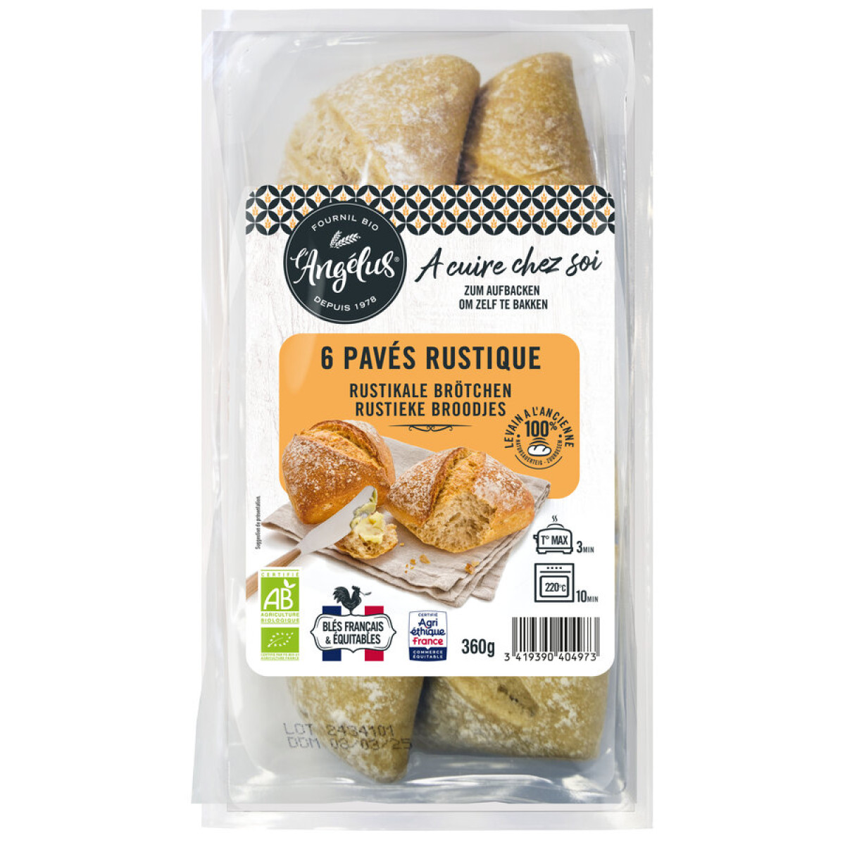 Brötchen rustikal L'Angelus z. Aufb von L'Angelus | Bio...