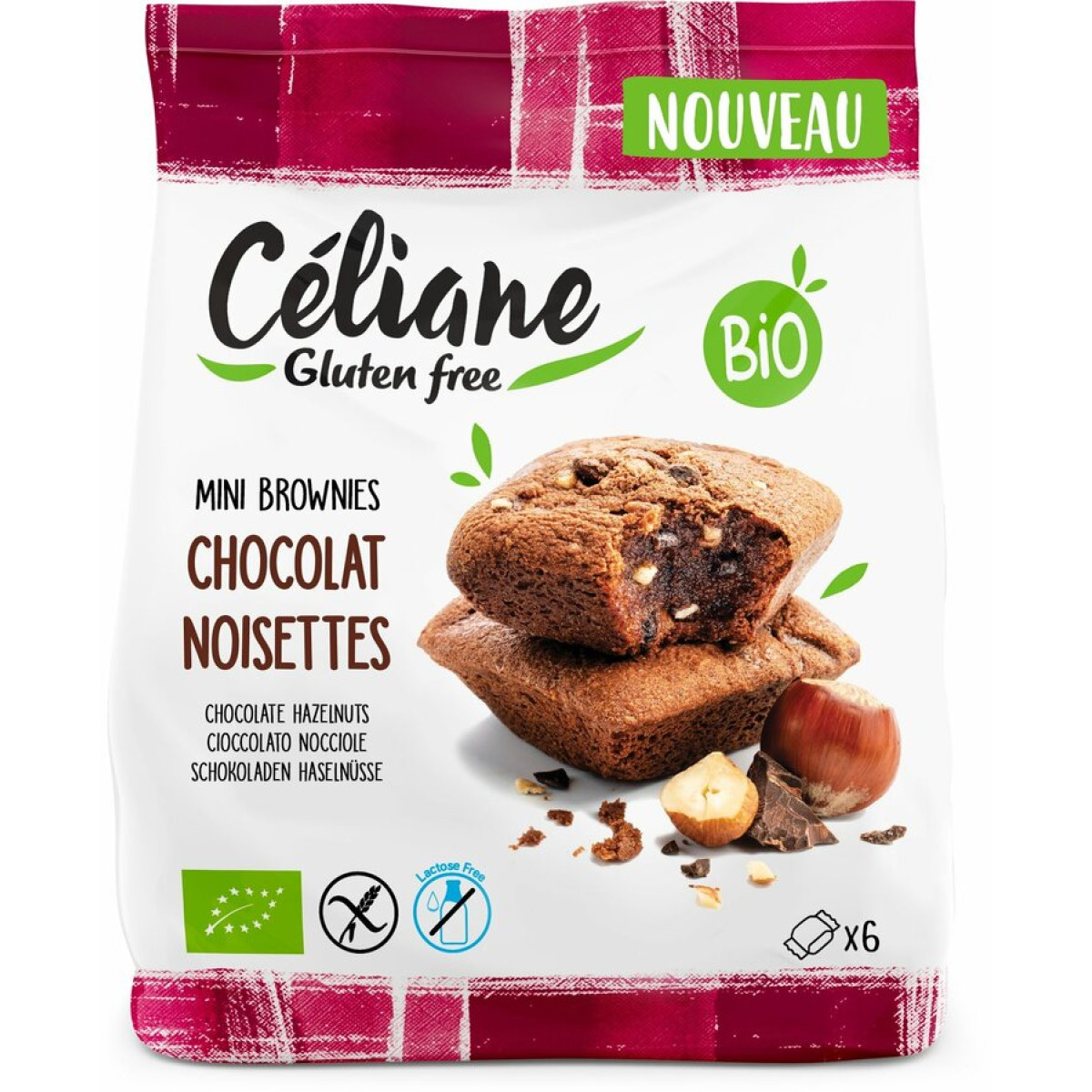 Brownies mini Haselnu/Schgf Celiane von Céliane - Gluten...